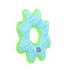 DURA FORCE - Durable Woven Fiber - Medium Gear Ring Blue - Squeakers - Multiple Layers. Made Durable, Strong & Tough. Interactive Play Dog Toy (Tug, Toss & Fetch). Machine Washable & Floats (Medium)