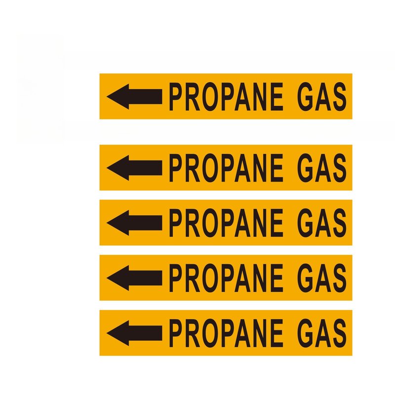 Pipe Flow Markers Label Stickers with Arrows 20 Packs 1-3/5 x 8 Inch ...
