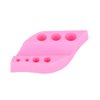 Tattoo Ink Holder Tattoo Pen Holder Microblading Pigment Ink Cup Tattoo Pen Stand Makeup Tattoo Accessories Tattoo Pen Eyebrow Tattoo Holder Silicone Tattoo Pigment Ink Cotton Swabs Cup Holders(Pink)