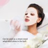 5 Pieces Reusable Facial Mask Cover Silicone Skin Mask Moisturizing Face Wrap for Sheet Prevent Evaporation Masks Face Care Tool (Clear)