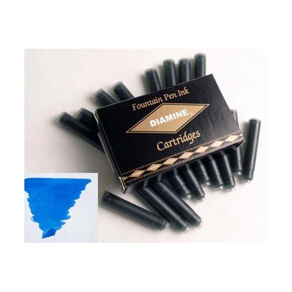 Diamine Refills Royal Blue Pack of 18 Fountain Pen Cartridge - DM-8002