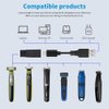 xiwai 6 PCS Replacement Power DC 5V Charger USB Adapter USB-C Female to 2Pin for Electric Hair Clippers, Beauty Instruments, Beard Trimmers, Shavers