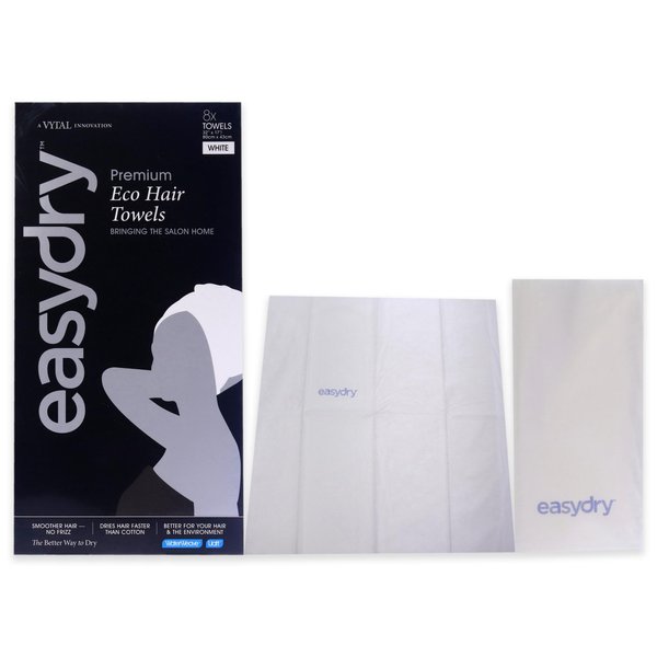 Easydry Premium Hair Towel, White