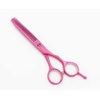ROCOCO Professional 5.5 inch Pink Salon Hair Cutting Scissors and Hair Thinning Shears with Razor for Female Hairdresser(Pink)