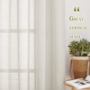 NICETOWN Semi Sheer Linen Curtains for Bedroom 84 inches Long, Grommet Privacy Vertical Window Curtains & Drapes with Light Through for Living Room, Natural, W52 x L84, 2 Pieces