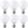 TORCHSTAR G25 LED Globe Light Bulbs, Dimmable, 2700K Soft White, Vanity Light Bulb, UL & Energy Star Listed, E26 Base, Pack of 6