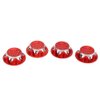 Tbest RC Hub Nut, 17mm 4Pcs Aluminium Alloy Dust-Proof Hub Nut Wheel Accessory for 1/8 RC Car Model(red) 17Mm Wheel Nuts 17Mm Wheel Nuts