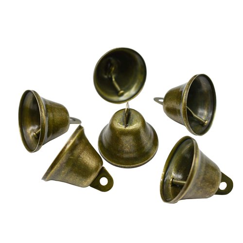 Maydahui 35PCS Vintage Bronze Jingle Bells (1.7"X 1.5") for Dog Doorbell Potty Training Housebreaking Making Wind Chimes Christmas Bell