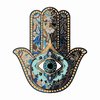 Dopetattoo 6 sheets Temporary Tattoos Eye Hamsa Hand Symbol Hand Fatima Sign for Men Temporary tattoo for Women Neck Arm Chest for Woman