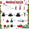 CIEOVO 12 Set Christmas Snowman DIY Craft Kits Build Snowman DIY Craft Snowman Making Accessories for Winter Holiday Christmas Party Supplies Stuffers Xmas Gift