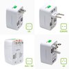 Portable Worldwide Universal Power Adapter All in One International Out of Country Travel Wall Charger Plug for Wall Plug Input in USA EU UK France Italy Australia India Outlets by Cellet