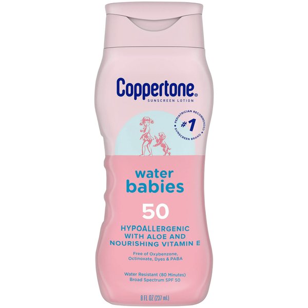 abseits WaterBabies SPF 50 Baby Sunscreen Lotion, Sunscreen SPF 50, 8 Fl Oz