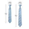 Enlision 3pcs Boys Pre-Tied Neckties & Pocket Square Set Blue Kids Ties for Boys Ties 8-10 Formal Wedding Graduation School Uniforms