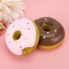 Latex Hundespielzeug Donut Dog,Donut Squeaky Dog Toy,Squeaky Donut Dog Toy,2Pcs Latex Pet Doughnut Shape Sounding Teeth Cleaning Chewing Biting Interactive Training Toy for Dogs