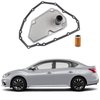 Dasbecan 31728-3JX0A Car Transmission Filter Oil Pan Gasket Set Compatible with Nissan Tiida Versa Sentra Note Suzuki Swift Chevy Spark Replaces# 31726-6A00A