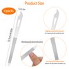 6 Pieces Metal Nail File with Nail Cleaner Tip 5.5’’ Stainless Steel Nail File Thin Durable Toenail File Professional Diamond Nail Buffer Double Sided Nail File for Natural Nails