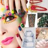 4968Pcs Rhinestones for Nail Art Glass Crystals,6 Size(ss4-ss16) Nail Gems Flatback Rhinestone for Crafts,Jewels Diamonds Stone Kit with Picking Pen and Tweezers(Mixed+White)