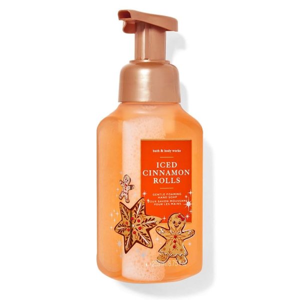 Bath Body Iced Cinnamon Rolls Gentle Foaming Hand Soap - 8.75 Fl Oz - Scented with Natural Essential Oils