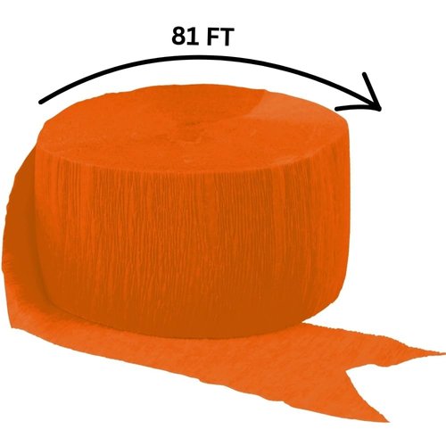 Orange Peel Crepe Paper Roll - 81' (1 Count) - Great for Stunning DIY Crafts, Party Decor, and More