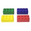 Curious Minds Busy Bags 4 Building Brick Block Stress Balls Small Novelty Toy - Party Favors