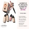Luminess Air Icon Pro Airbrush System with 4-Piece Foundation Starter Kit, Fair Coverage - Quick, Easy & Long Lasting Application - Includes Silk 4-In-1 Foundation, Highlighter and Blush