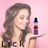 Lick Strawberry Flavored Massage Oil with Natural Vitamin E, Almond, Coconut Ideal for Aromatherapy, Moisturizing, Relaxing Muscle Massage. Essential Non-Sticky Skin Therapy for Men & Women - 4 oz