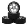 ShareGoo OD 2.55" RC 12mm Hex Plastics Wheel Rims & Rubber Tires Tyre for RC 1/10 On-Road Touring Racing Drift Car