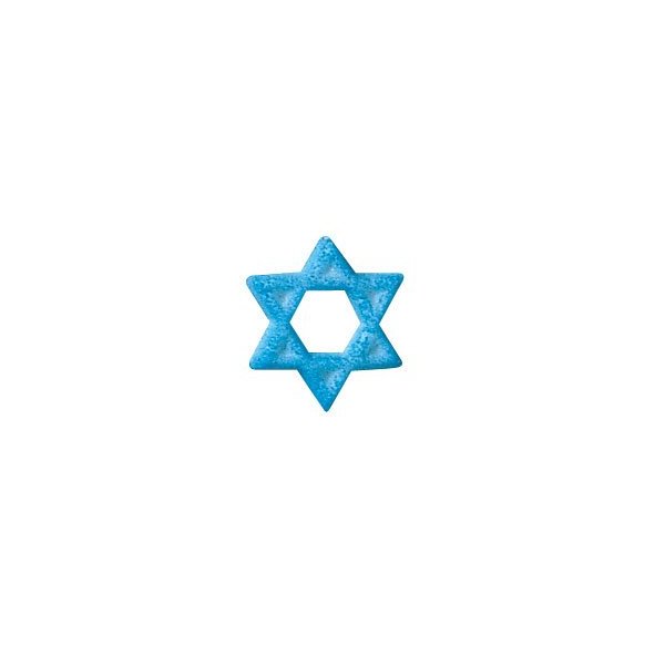 Item#44450 - Star of David Molded Sugar Cake/Cupcake Decorations 12 ct