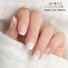 Adora Couture Semi Cured Gel Nail Strips French Tip | 30pcs Ombre Ivory Gel Nail Mani Strips | Gel Nail Wraps Semi Cured | Salon Nails at Home - Requires UV Light (Beige F Paris)