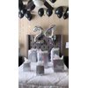 Silver 2 Balloon, Number Balloonss 40 Inch, 2nd Balloon Number Birthday Decorations, Two Second Birthday Party Supplies, Number 2 Balloon