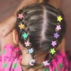 YISSION 80Pcs Mini Hair Clips for Girls Women Small Flower Hair Clips Tiny Butterfly Hair Clips 90s Hair Accessories for Girls Women with Box Package Random Pastel Colors