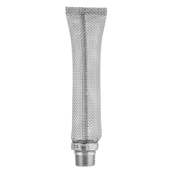 Fdit 304 Grade Stainless Steel Mesh Filter 12inch/6inch Beer Brew Hop Filter Strainer Tool for Kettle or Mash Tun 1/2"(6inch)