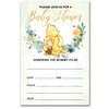 brayqu Winnie the Pooh Baby Shower Party Invitations Floral Pooh Bear Baby Shower Party Invites (20 Cards with Envelopes)