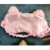Cute Soft Plush Cat Sleeping Mask for Women Girls, Cute Animal Sleep Eye Cover Mask Eye Funny Blindfold Eyeshade for Night Nap Travel (Pink)