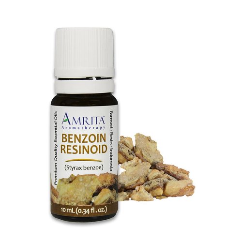 Amrita Aromatherapy: Benzoin Resinoid Essential Oil; 100% Pure and Undiluted Styrax benzoe; Premium Quality Aromatherapy Oil; Tested and Verified, Size: 10mL (0.34 Fl. Oz.)
