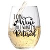 Funny Retirement Gift Wine Glass For Women - Humorous Gifts For Retired Coworkers - Unique Wine Glass With Funny Saying - Happy Retirement Gifts
