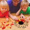 Sun Flower Craft for Kids Stained Glass Craft for Kids Sunflower Glass Made Easy Activity Kit Decorations Sun Flower Suncatcher Kits Girls Boys Home Classroom Indoor Art Game Activities Favors