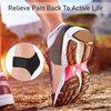 4 Pieces Heel Cushions Protectors Plantar Fasciitis Heel Pads Heel Cushion Inserts Heel Cups Adjustable Breathable Heel Support for Cracked, Dry, Achilles Heels, Heel Pain Relief (L, Black)