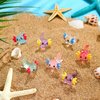 Ferraycle 100 Pcs Luminous Mini Resin Axolotl Charm Axolotl Tiny Animal Figurine Axolotl Charm Tiny Resin Animals for DIY Landscape Garden Dollhouse Birthday Party Decoration Ornament