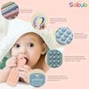 Socub Silicone Baby Teething Toy for Babies 3-12 Months, 2 Pcs Mobile Phone Shape Teether Toys for Infants Boys Girls, BPA Free Pain Relief Chew Toy (Sage/Ether)