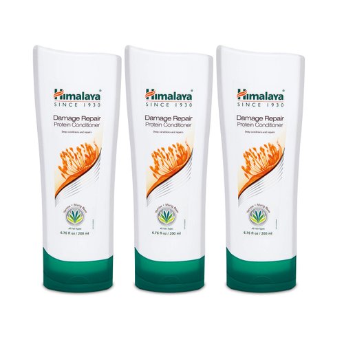Himalaya Damage Repair Protein Conditioner for Dry, Frizzy or Damaged Hair, 6.76 oz, 3 Pack