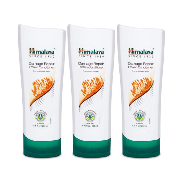 Himalaya Damage Repair Protein Conditioner for Dry, Frizzy or Damaged Hair, 6.76 oz, 3 Pack