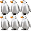 6 Pieces Walking Penguin Balloons Penguin Foil Balloons Pet Walking Animal Balloons Helium Balloons for Baby Shower Birthday Party Decoration Supplies