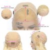 613 Lace Front Wig Human Hair Blonde 13x4 HD Transparent Lace Front Wigs Human Hair 180% Density Blonde Glueless Wigs Human Hair 613 HD Straight Lace Frontal Wigs Human Hair Pre Plucked (24 INCH)