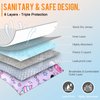 Washable Dog Diapers Female, 3 Pack Premium Reusable Doggie Diapers，High Absorbency Leak-Proof Puppy Diapers for Female Dog in Heat, Period, Incontinence, Excitable Urination Girl Dog Diapers Dress