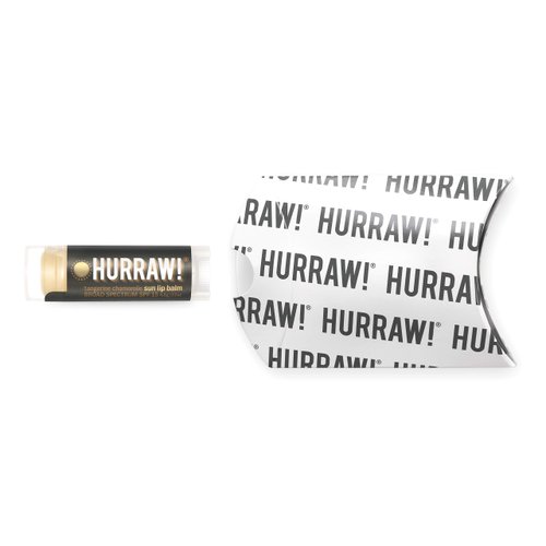 Hurraw! Sun Lip Balm (Zinc Oxide Protection, Broad Spectrum SPF 15, Tangerine, Chamomile): Organic, Certified Vegan, Gluten Free. Non-GMO, 100% Natural. Bee, Shea, Soy and Palm Free. Made in USA