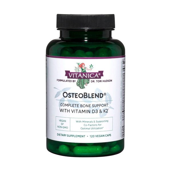 Vitanica, OsteoBlend, Bone Support, Vegan, 120 Capsules