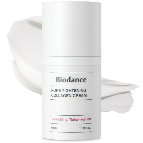 BIODANCE Pore Tightening Collagen Cream | Korean Collagen Cream & Firming Facial Moisturizer with Collagen, Mineral water, Hyaluronic Acid for Face | 1.69 fl.oz, 50ml