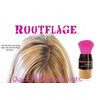 Rootflage Root Touch Up Hair Powder - Temporary Hair Color, Gray Coverage, Root Concealer, Thinning Hair Filler, Dry Shampoo- Kabuki Applicator .31 oz (Light Brown)