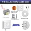 FATKITT 18V Doorbell Transformer, Power Supply Adapter Compatible with Nest Hello Video Doorbell, Arlo and Eufy Doorbell, 18 Volt VAC 500 mA Transformer with 13 ft Cable (White)